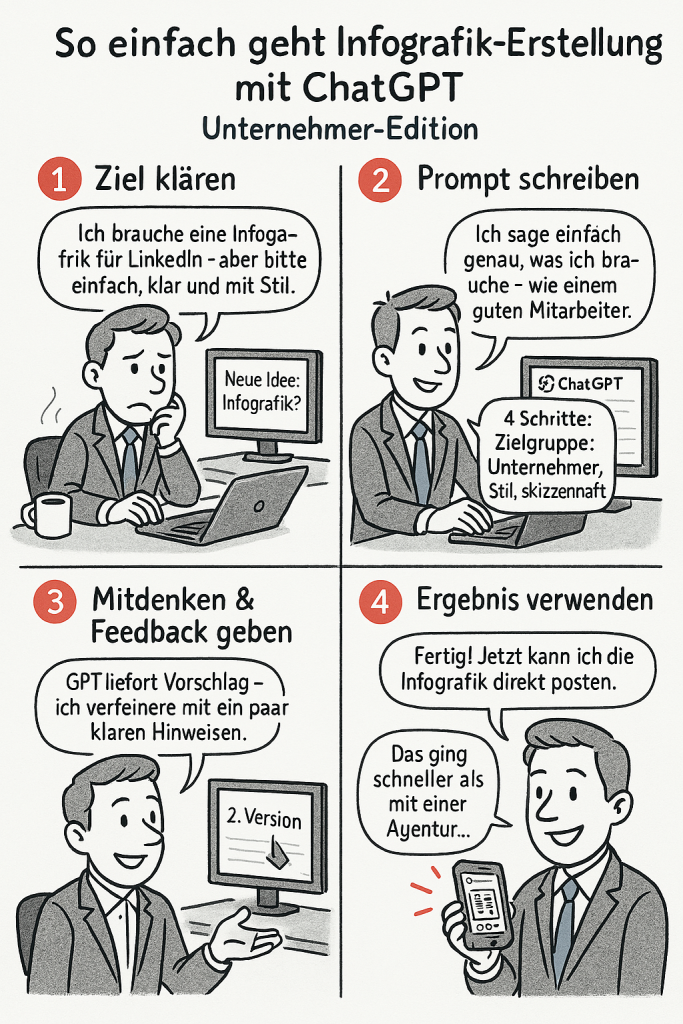 Infografik mit ChatGPT 4o erstellen - so einfach